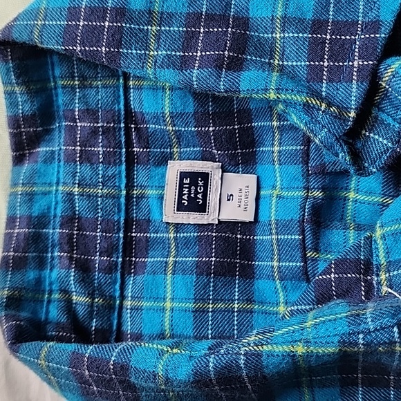 EUC Janie & Jack button down long sleeve shirt size 5 - Picture 3 of 7